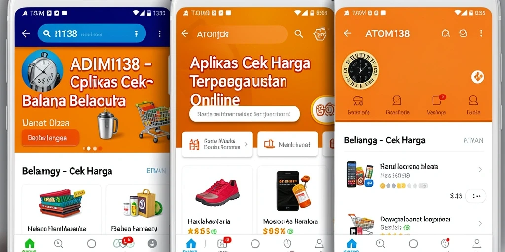 Tampilan antarmuka ATOM138 saat cek harga produk.
