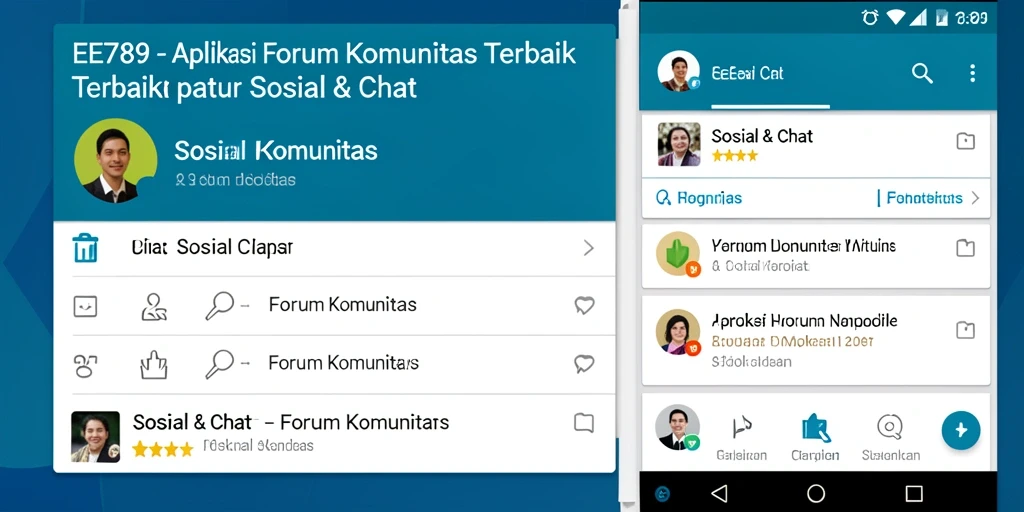 Tampilan antarmuka EE789 yang memudahkan navigasi Forum Komunitas.