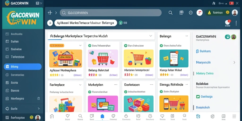 Tampilan antarmuka GACORWIN yang user-friendly untuk belanja online.