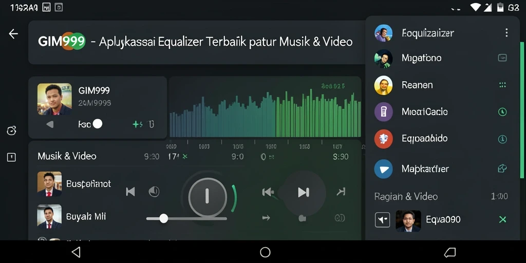 Antarmuka GIM999 yang user-friendly untuk pengaturan audio.