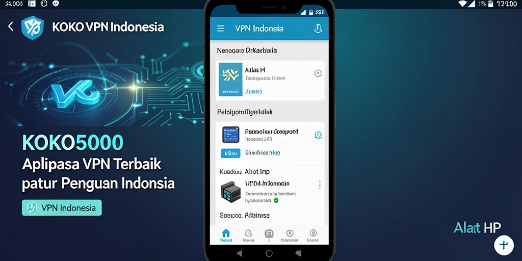 Tampilan antarmuka aplikasi KOKO5000 yang sederhana dan intuitif.