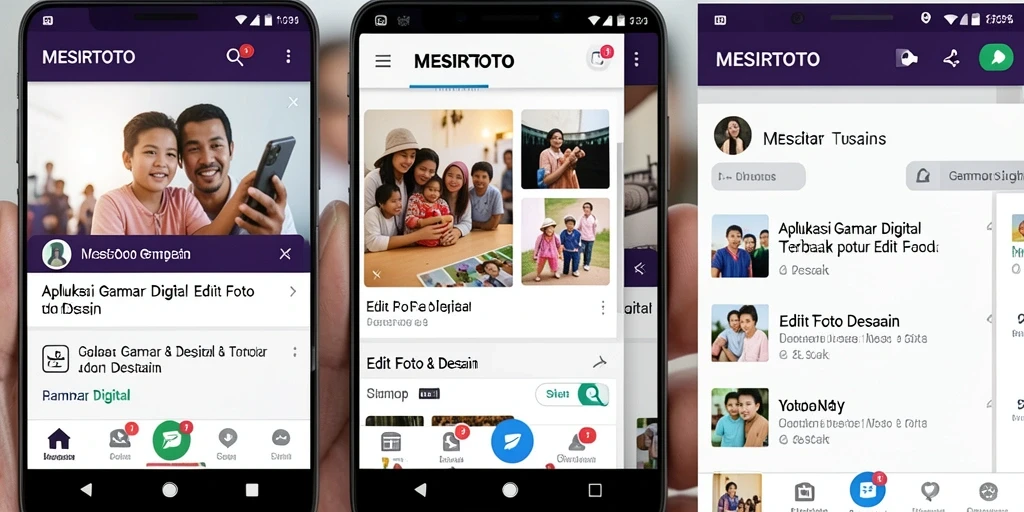 Tampilan antarmuka MESIRTOTO dengan berbagai fitur editing gambar.