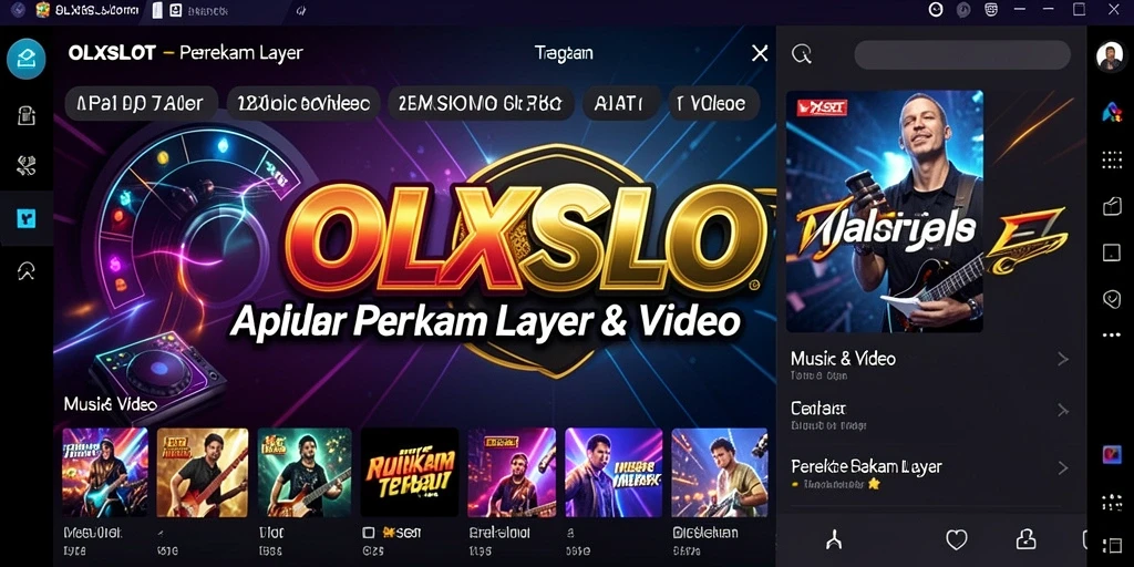 Antarmuka OLXSLOT yang intuitif dan mudah digunakan saat merekam layar.