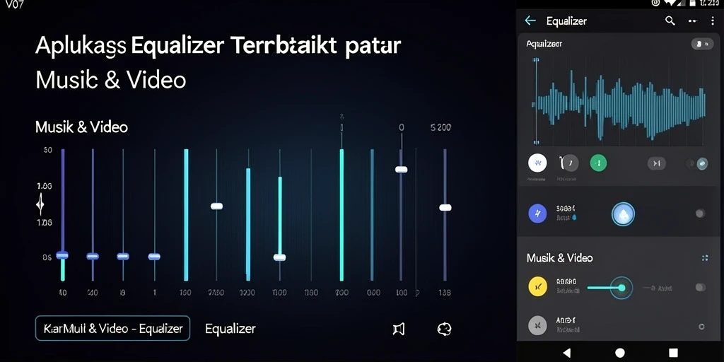 Antarmuka sederhana dan intuitif dari aplikasi Equalizer V07.